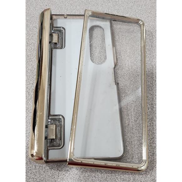 I-Blason Blue Gold Cosmo For Samsung Galaxy Z Fold 4 Case W/Pen Holder - Picture 1 of 3